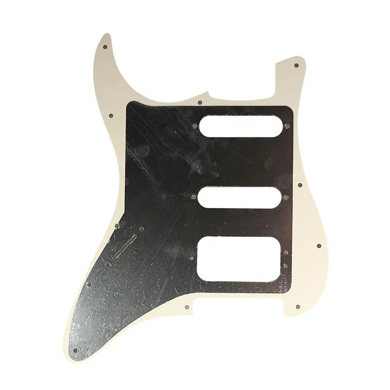 Pleroo Guitar pickguards suit for 11 Screw Hole ST Deluxe Humbucker HSS Guitar No control hole Scratch Plate