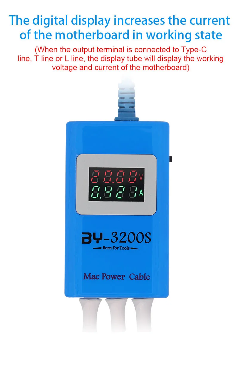 BY-3200S Power Boot Control Line Fast Charger for Macbook All Type-C Phones Supports Single Board System for Soldering Stations