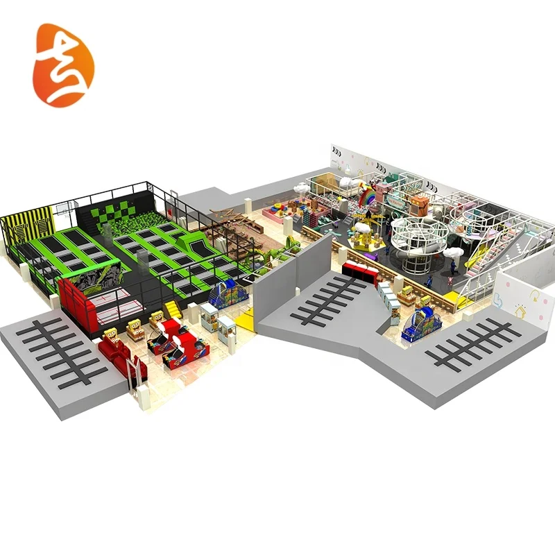 children indoor games zone indoor gym kids indoor playground equipment with trampoline park