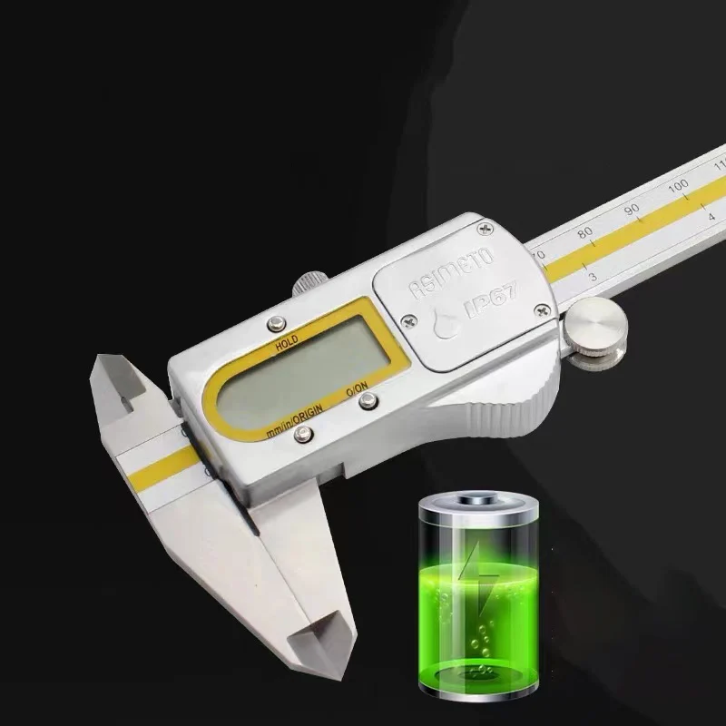 150mm*0.01mm Pointed-Jaw Stainless Steel Digital Caliper Vernier Gauge Micrometer