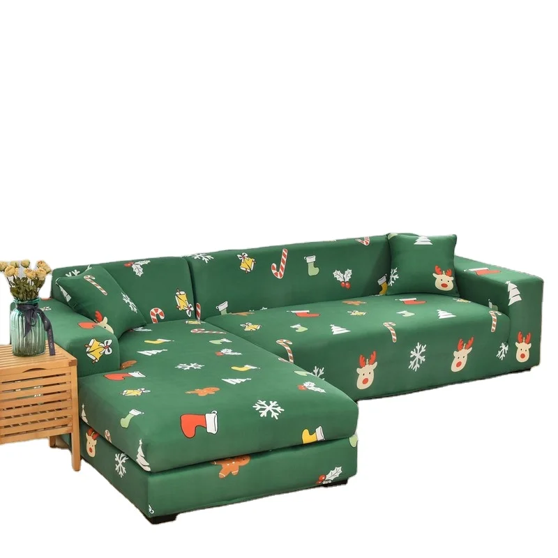 Christmas Style Colorful Sofa Cover Accept Custom