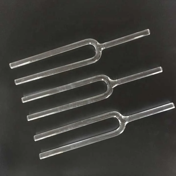 crystal tuning fork for sound healing with rubber sticker