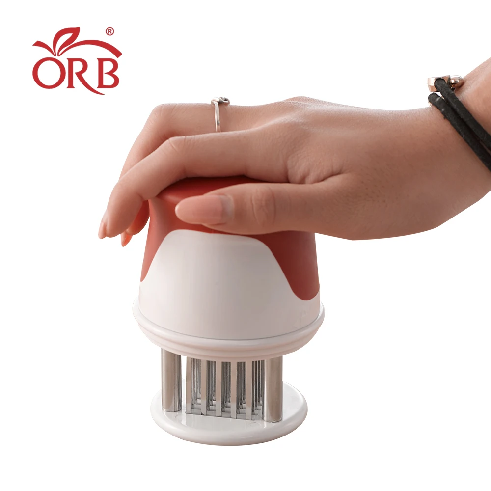 Small hand stainless steel blades plastic meat steak tenderizer tool