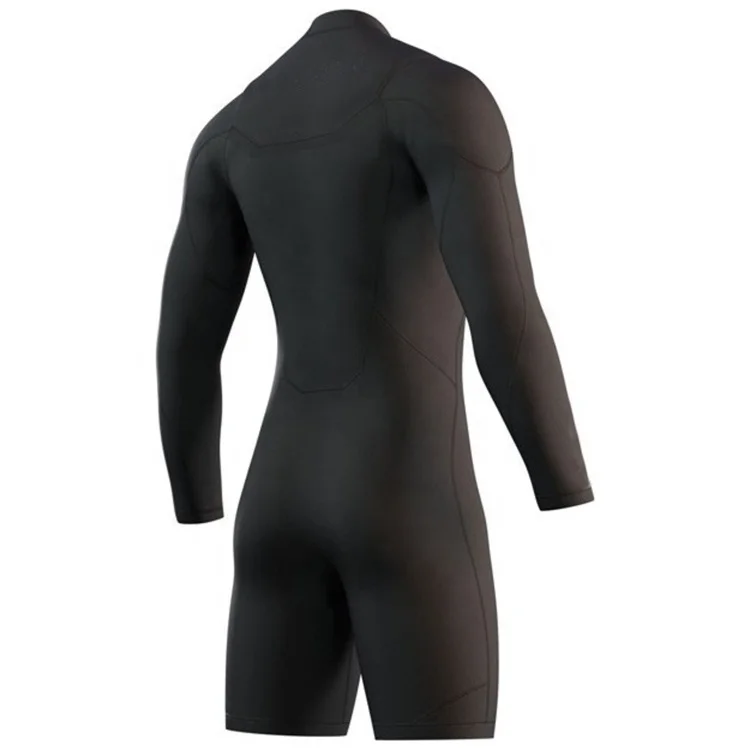 DIVESTAR Surfing Neoprenanzug Factory Price Mens Wetsuit 3/2mm Front Zip Long Sleeve Shorty Surf Wetsuit