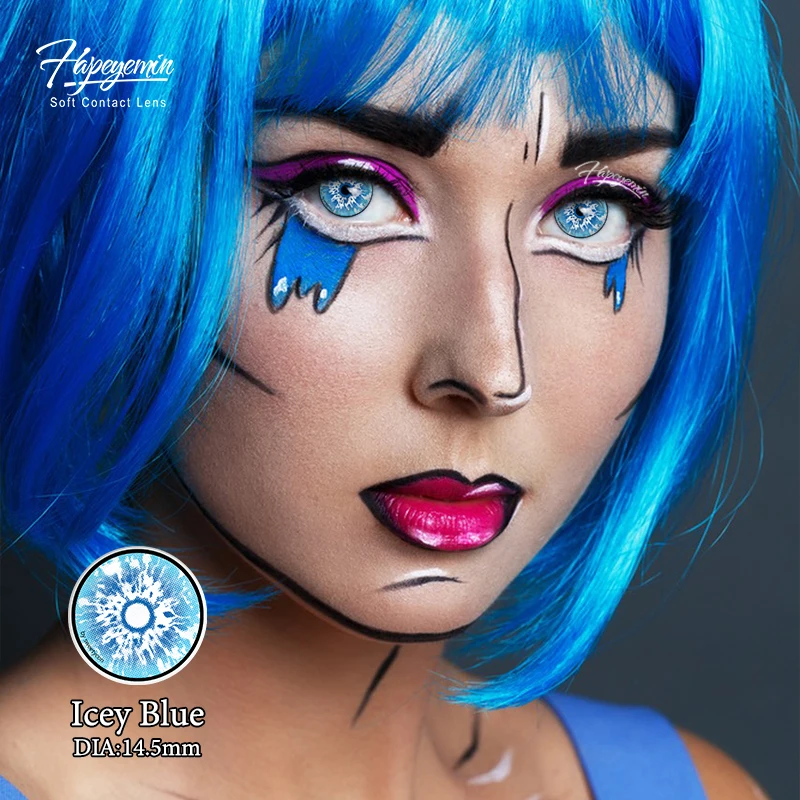 Hapeyemin  Crazy  Cosplay lens 14.5mm   Manufacture  40 Years Comfortable Contact Lenses