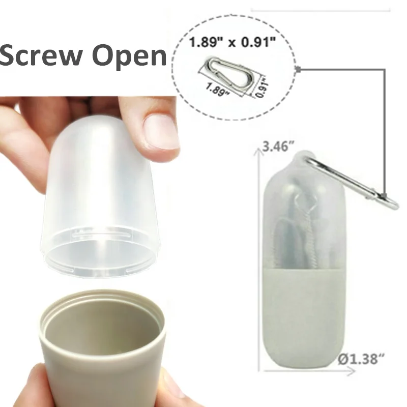 Best Selling Products Reusable Coffee Water Cups Lids Topper Silicone Molds Folding Straws Biodegradable with Storage Case/Cover