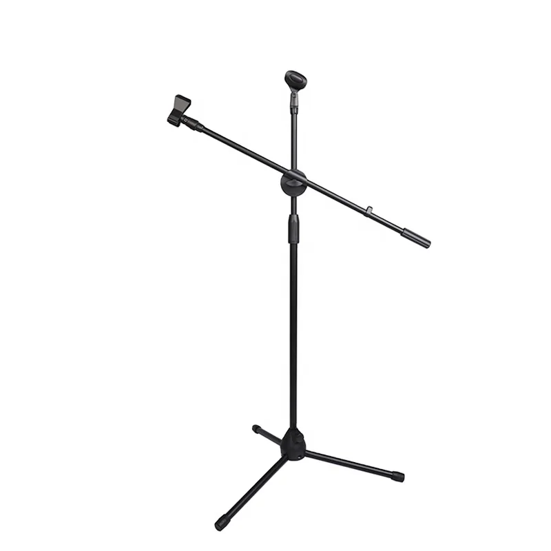 2022Standard Floor Microphone Stand Extender Double Microphone Tripod Stand Flexible ,Cantilever Scaffold,