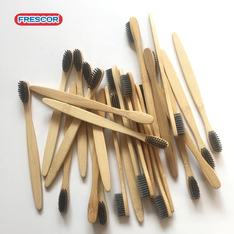wholesale charcoal 4 pack bamboo toothbrush bamboo tooth brush