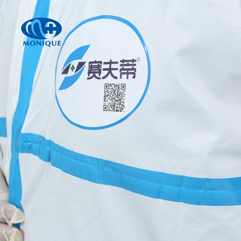 Disposable medical protective clothing isolation gown surgical gown block the new corona virus trip clothes coverall