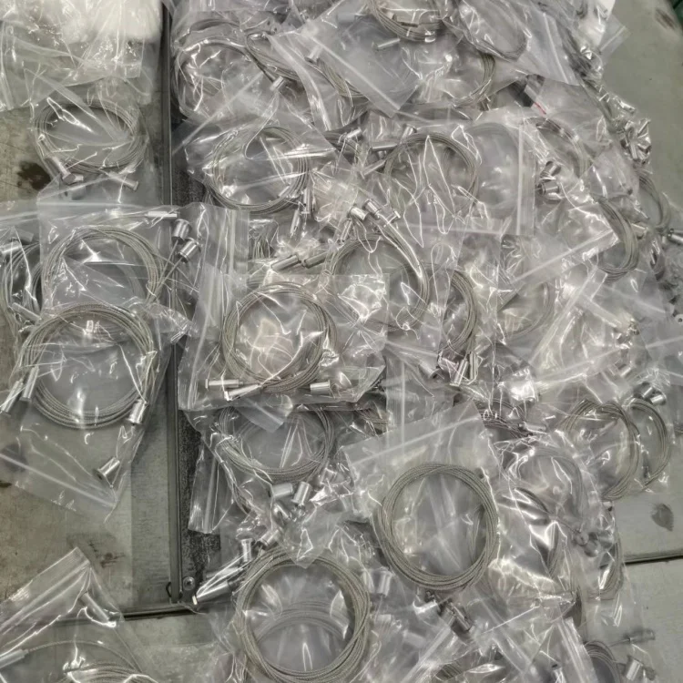 Factory Promotion Customized High quality 1.5meter Stainless Steel Hanging cable kit Steel cable suspension Cable gripper
