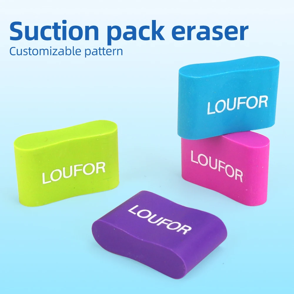 Promotional 2B Eraser Soft Eraser Student Large Size Stationery 36pcs/box eraser package