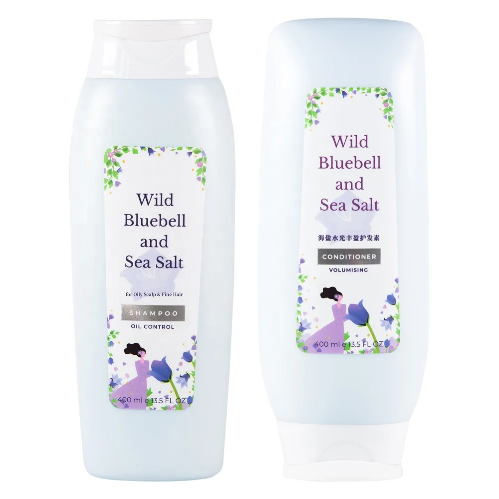  OEM частная марка pulisi морская соль дикий bluebell рост волос органические натуральные волосы глубокая очистка шампунь и Кондиционер