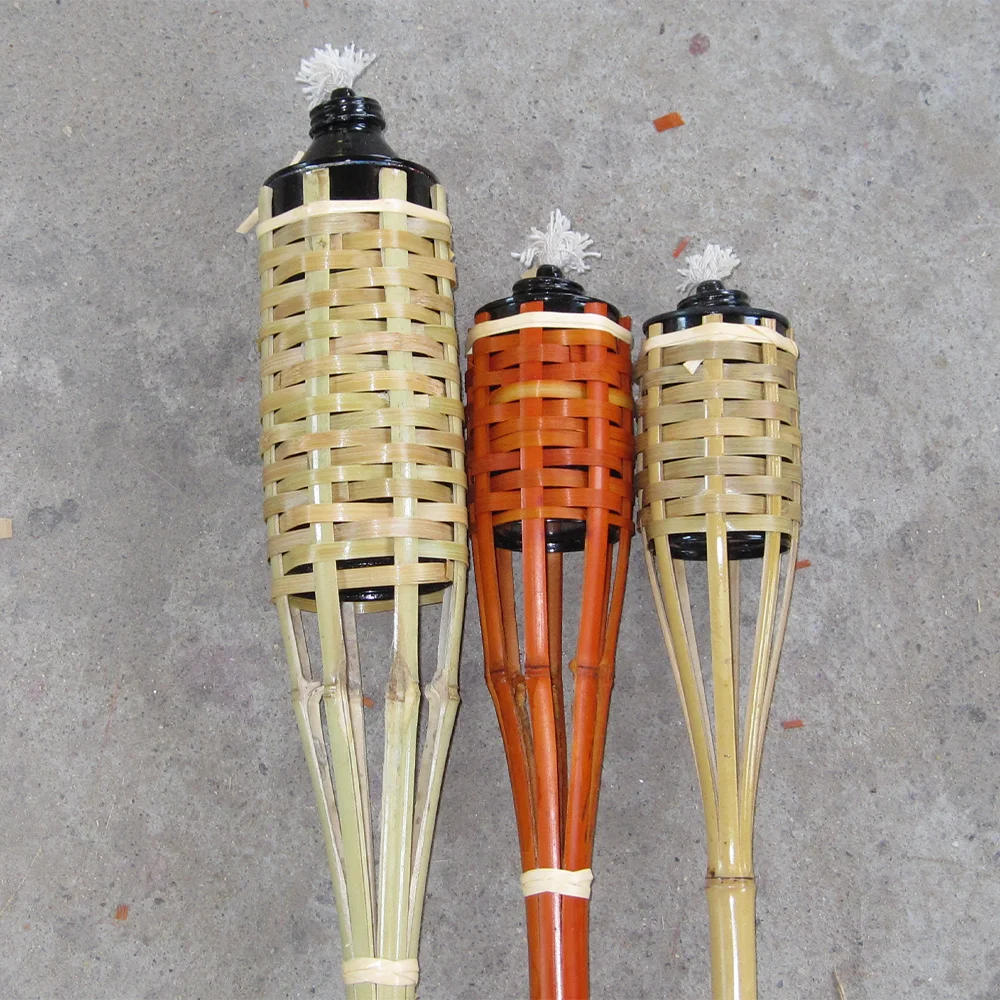 Wholesale Natural Garden Decoration Lighting Bamboo Tiki Garden Torches Cheap
