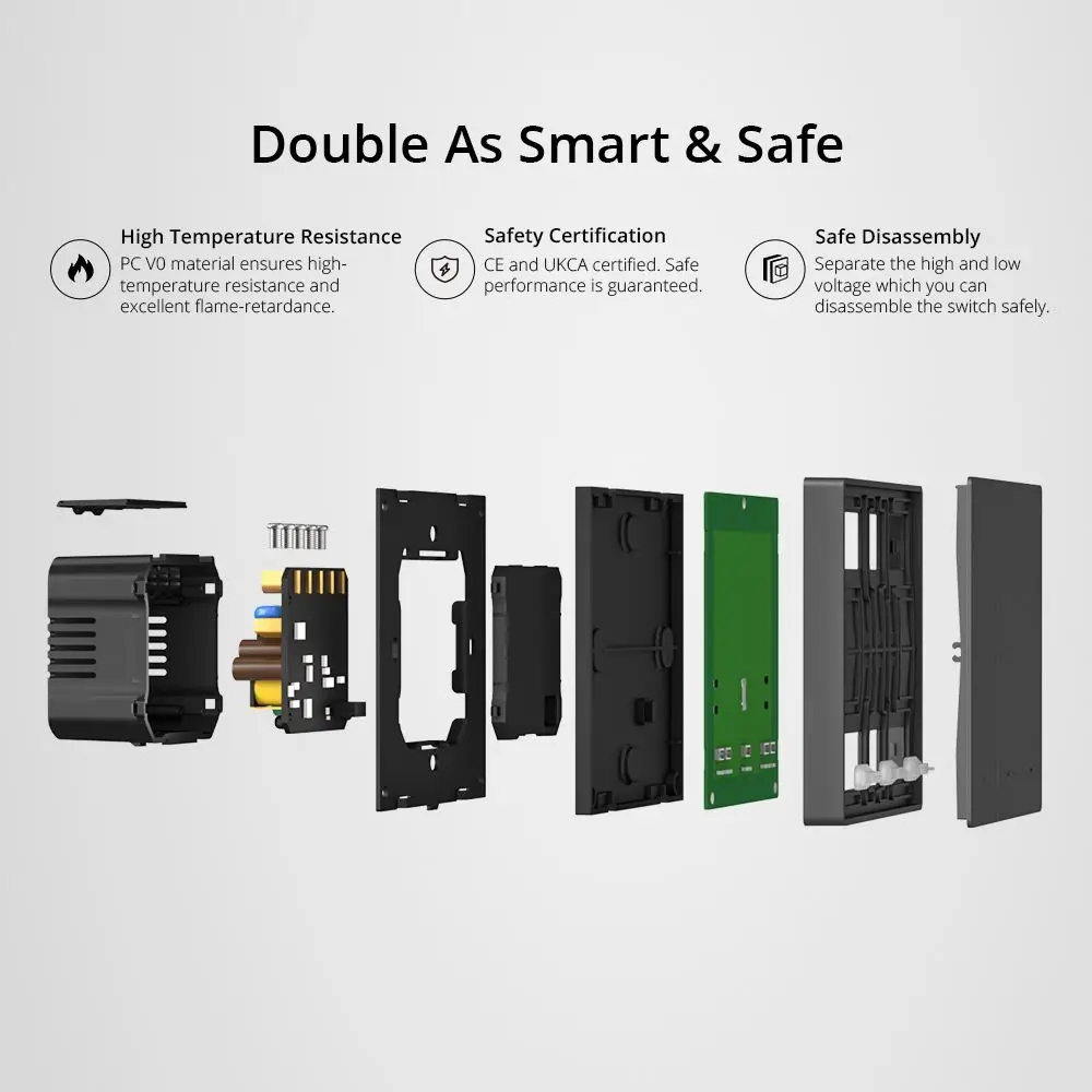 2022 Новый Sonoff M5 SwitchMan 1/2/3 кнопочный переключатель с дистанционным управлением умный выключатель света таймером Alexa