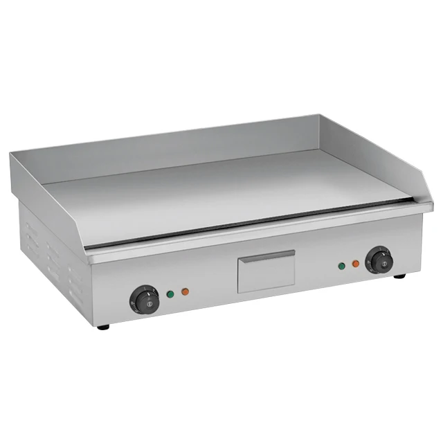 Hotel Catering Equipment Table Top Gas Grill Griddle Teppanyaki Commercial Table Top Grooved  Griddle Grill