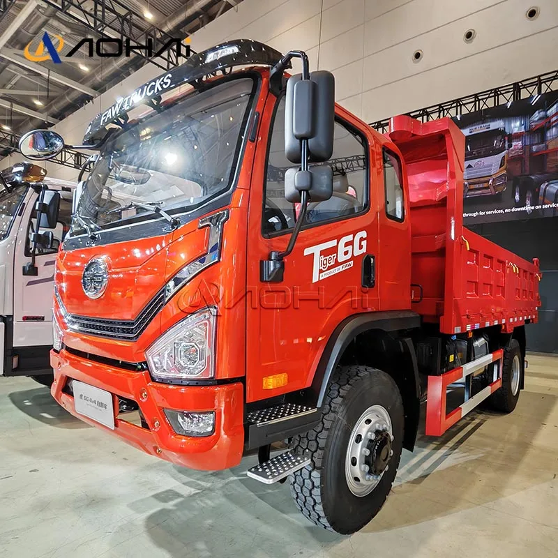 FAW 5 Ton Mini Dump Truck 6 Wheel Diesel 4x2 4x4 Manual 150-250hp Light Truck Euro 2 New Condition Light Dump Truck