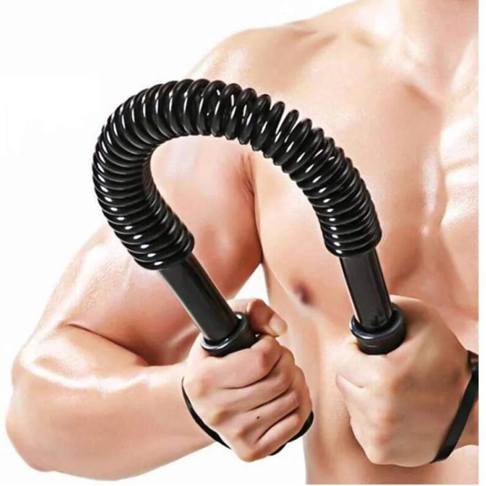 2024 NEW PL Power Twister Flexible Strength Chest Arm Rod Exerciser Hand Gripper Spring Bar Strengthens Biceps Shoulders Fitness