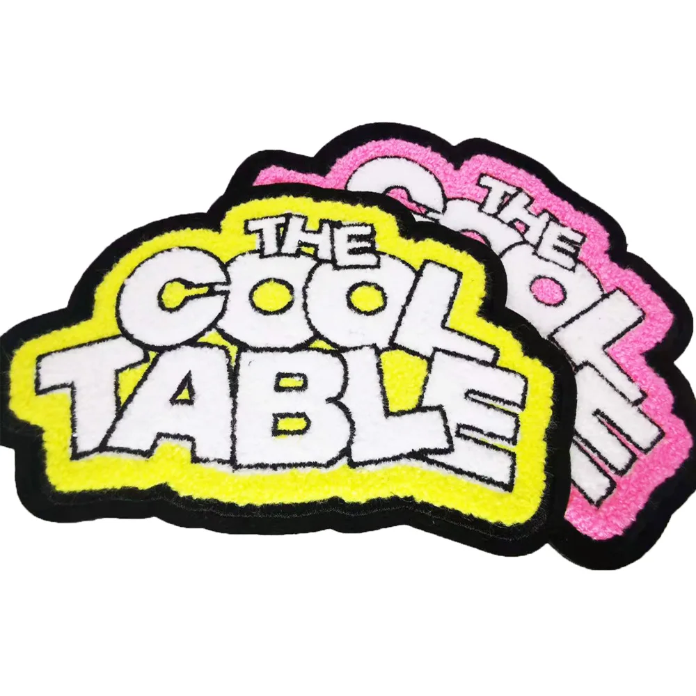 Экологичная футболка с вышивкой из синели, нашивка с вышивкой из синели на заказ