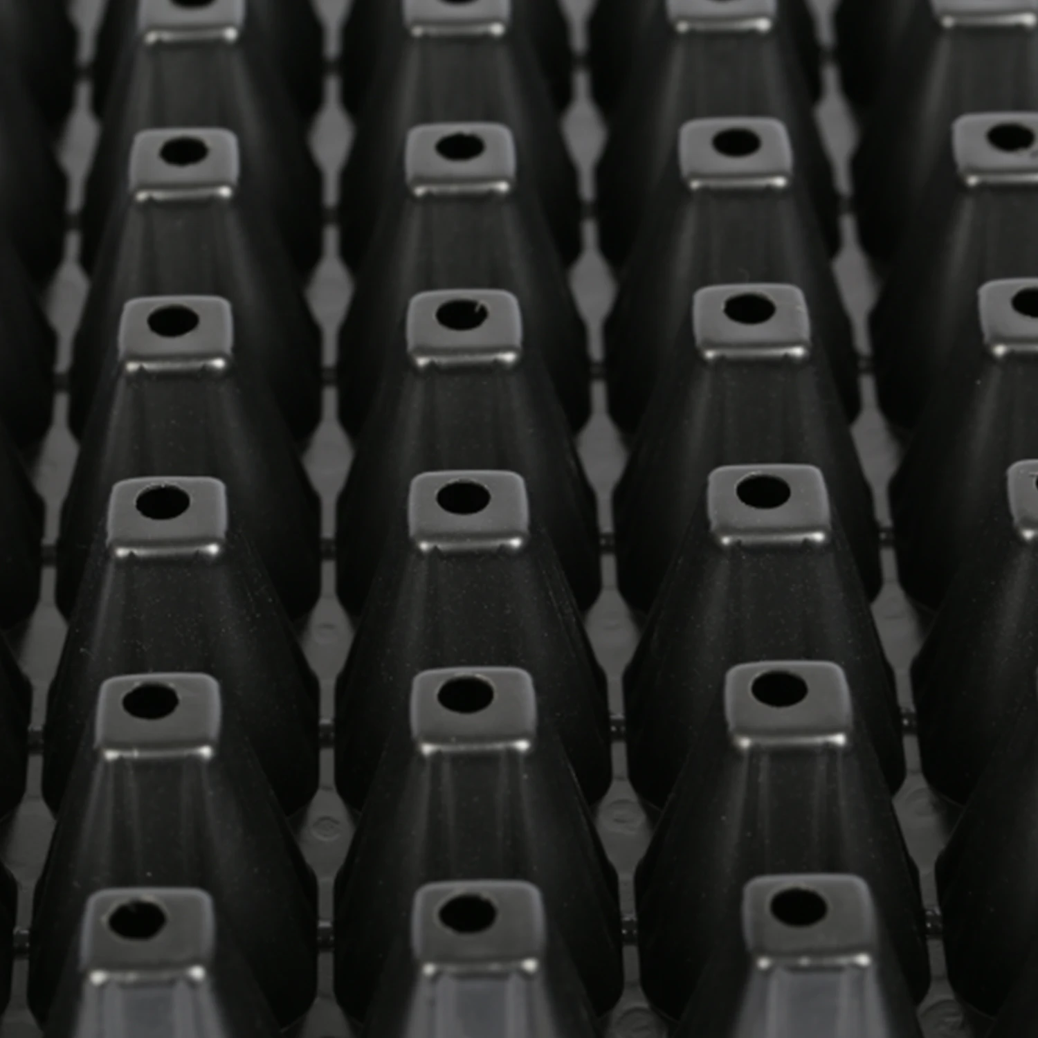 Wholesale Quality Agricultural Tomato Black Square 72 Cells PS Plastic Seedling Trays