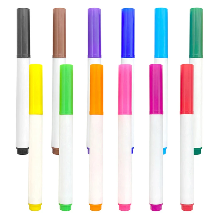 Manufacturing oem non toxic 12 colors 4.5 mm jumbo tip watercolor markers pantone marker pens with custom colors