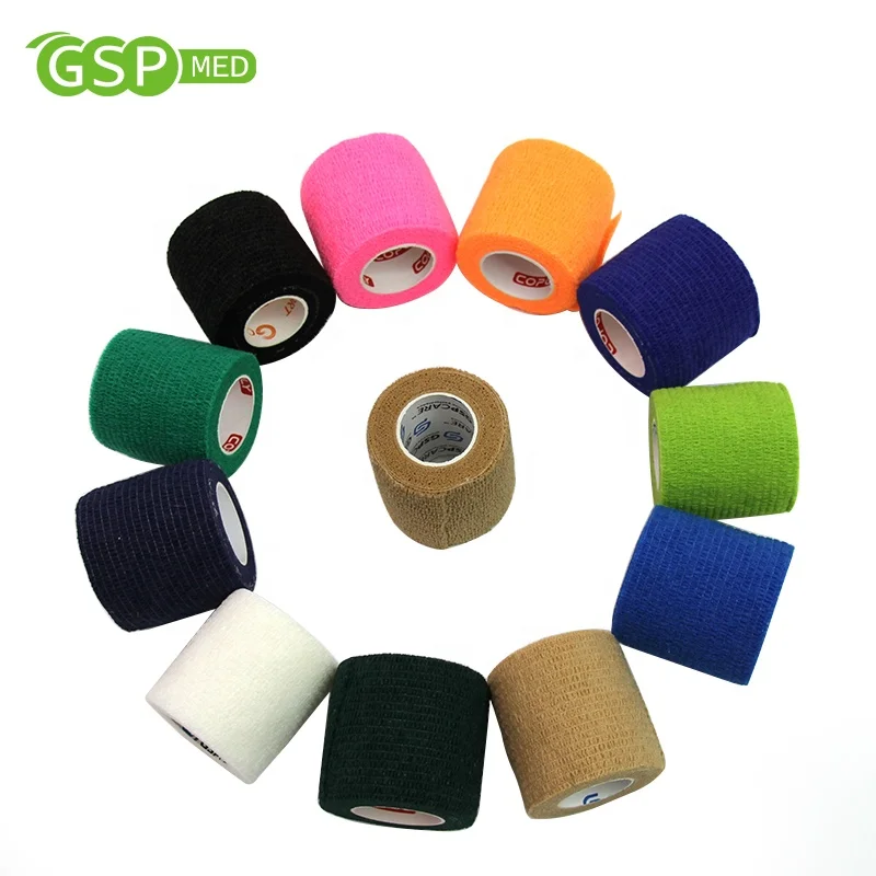Oem Service Non-woven Self Adhesive Soft Compress and Sport Protect and Joint Support Elastic Bandage for Sport Protect Bandage