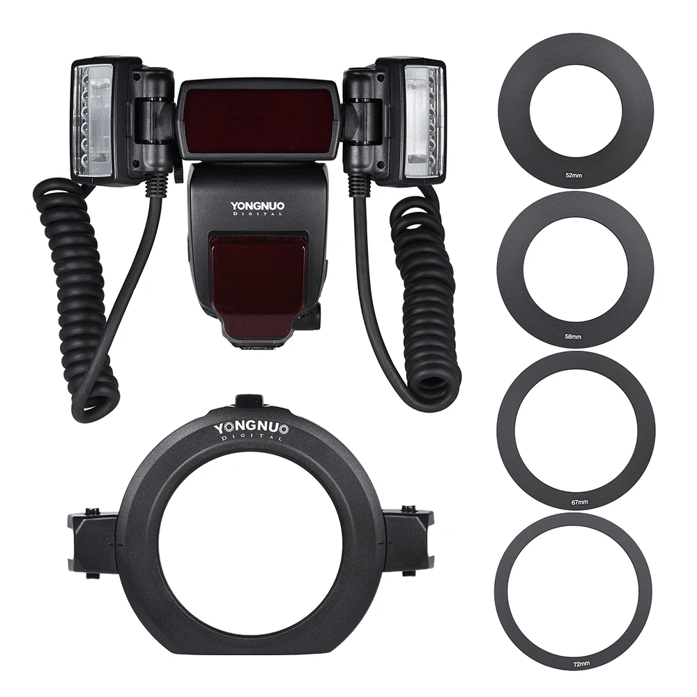 Yongnuo YN24EX E TTL Macro Flash Speedlite for 1Dx 5D3 6D 7D 70D 80D Cameras