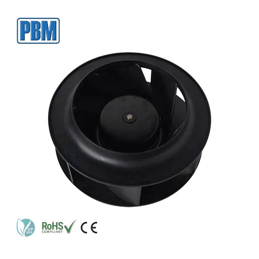 190mm DC 24V EC Motor Ceiling Centrifugal Fan with Plastic Backward Impeller