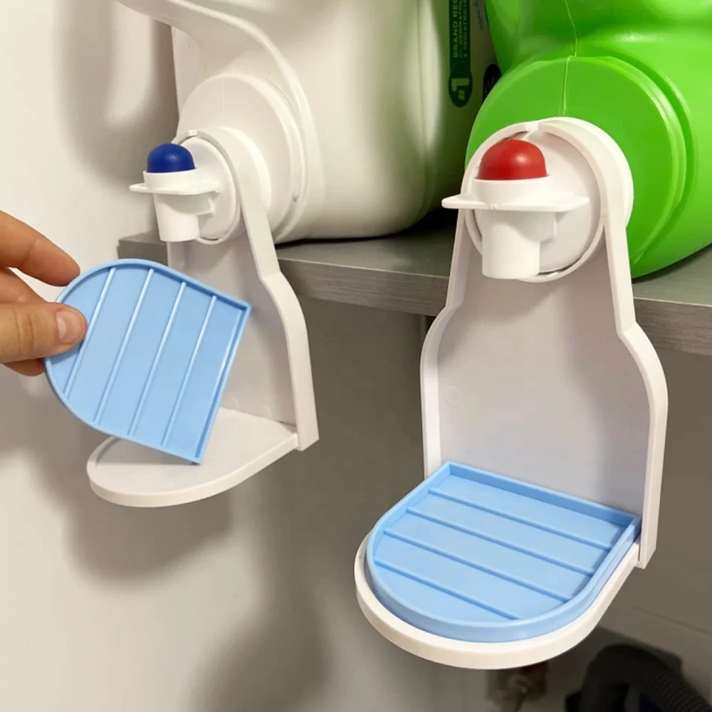 dripproof foldable laundry room washing liquid gadget soap detergent drip tray catcher cup holder for dispensing soap