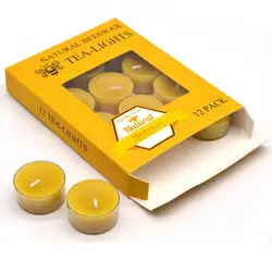 100 Percent Pure Organic Beeswax Tealight Votive Candles