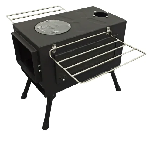 JWQ-002 Outdoor Portable wood stove Camping heater for inside tent Telescopic Folding Heater rocket stove