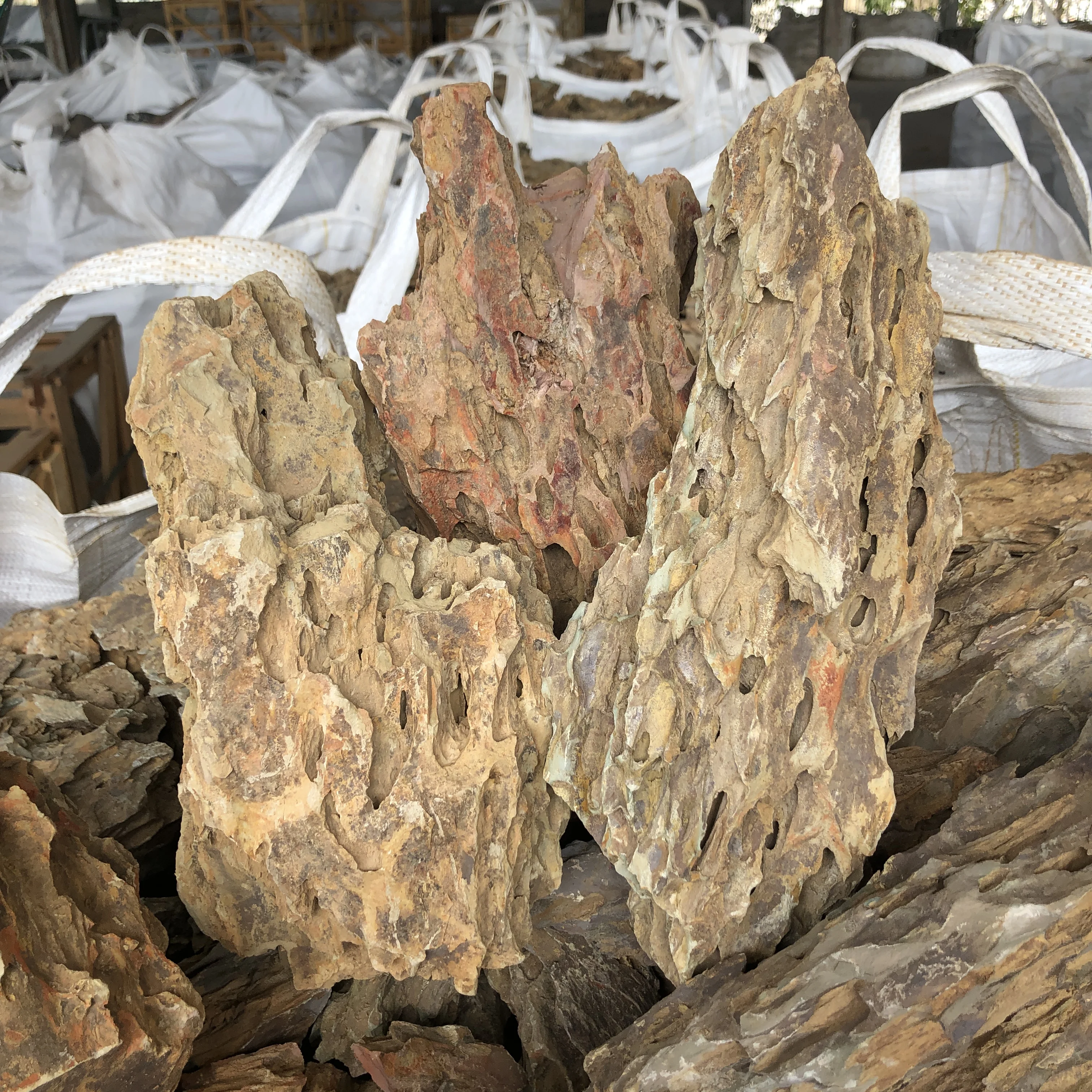 Коричневый аквариумный камень украшение для аквариума оптовый продавец из дракона синий дракон