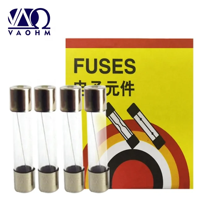 100PCS (Box) Fast Blow Glass Fuse 250V 7A 5*20mm