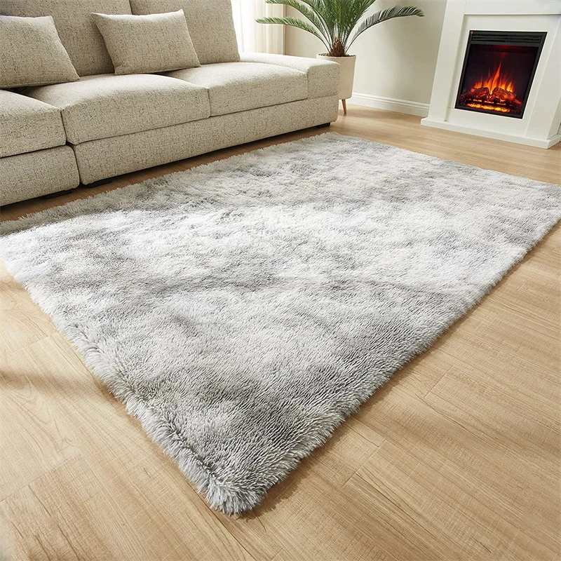 Fluffy Rug Machine Made Carpets Bedroom Customized Soft Area Rugs And Carpets Living Room