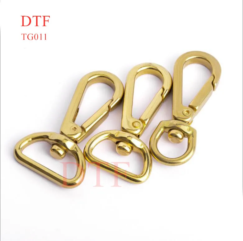 18mm 20mm 25mm solid brass keychain keys holder,Rotating hook pet dog collar carabiner hook,bags buckles