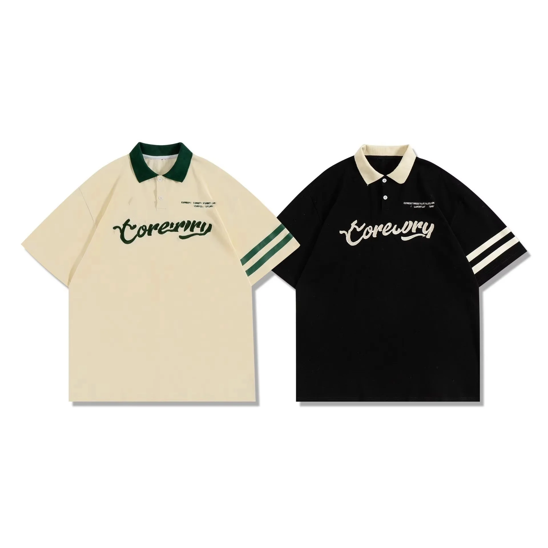 New New Streetwear Tshirt High Fashion Custom Embroidered Printing Logo Plain 100% Cotton Polyester Mens Uniform Golf Polo Shirts