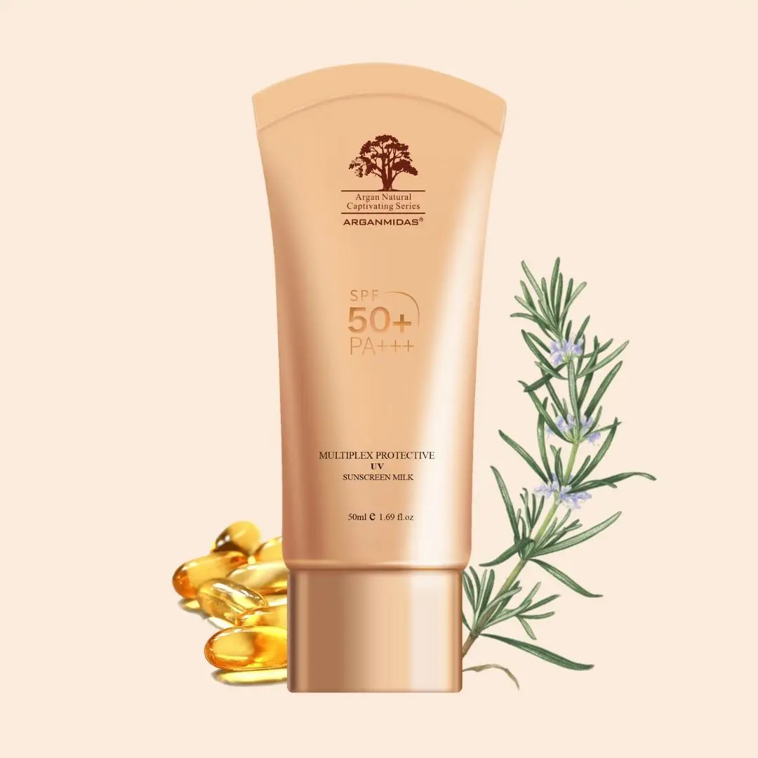 2020 Manufacture Customized Vegan Mineral Sunscreen Spray Spf 50 Cream Milk Lotion Korean Travel Size 50ml