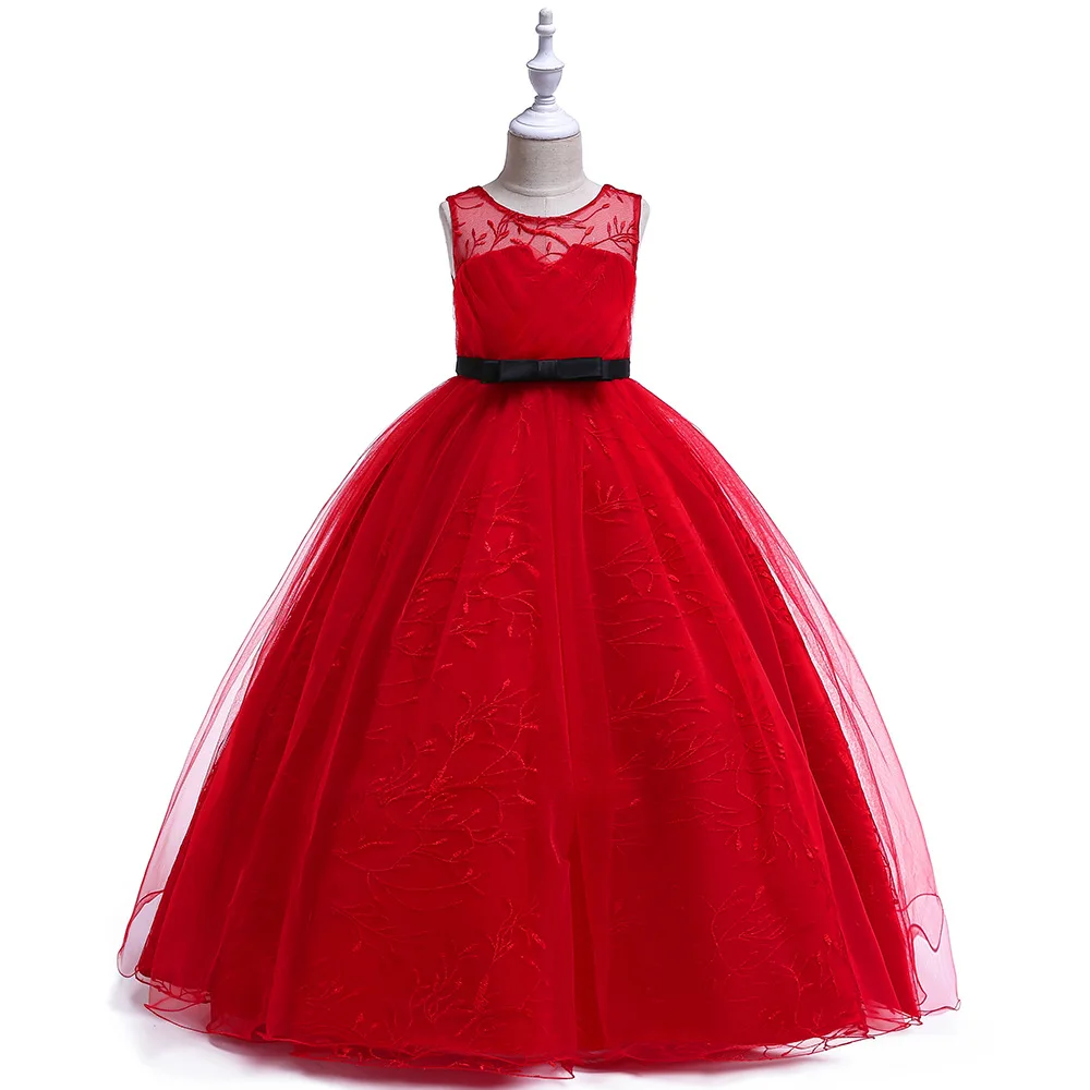 Kids Party Dress Tutu Pageant Lace Dresses Gown 6Years Old Dress Party DGLG-072