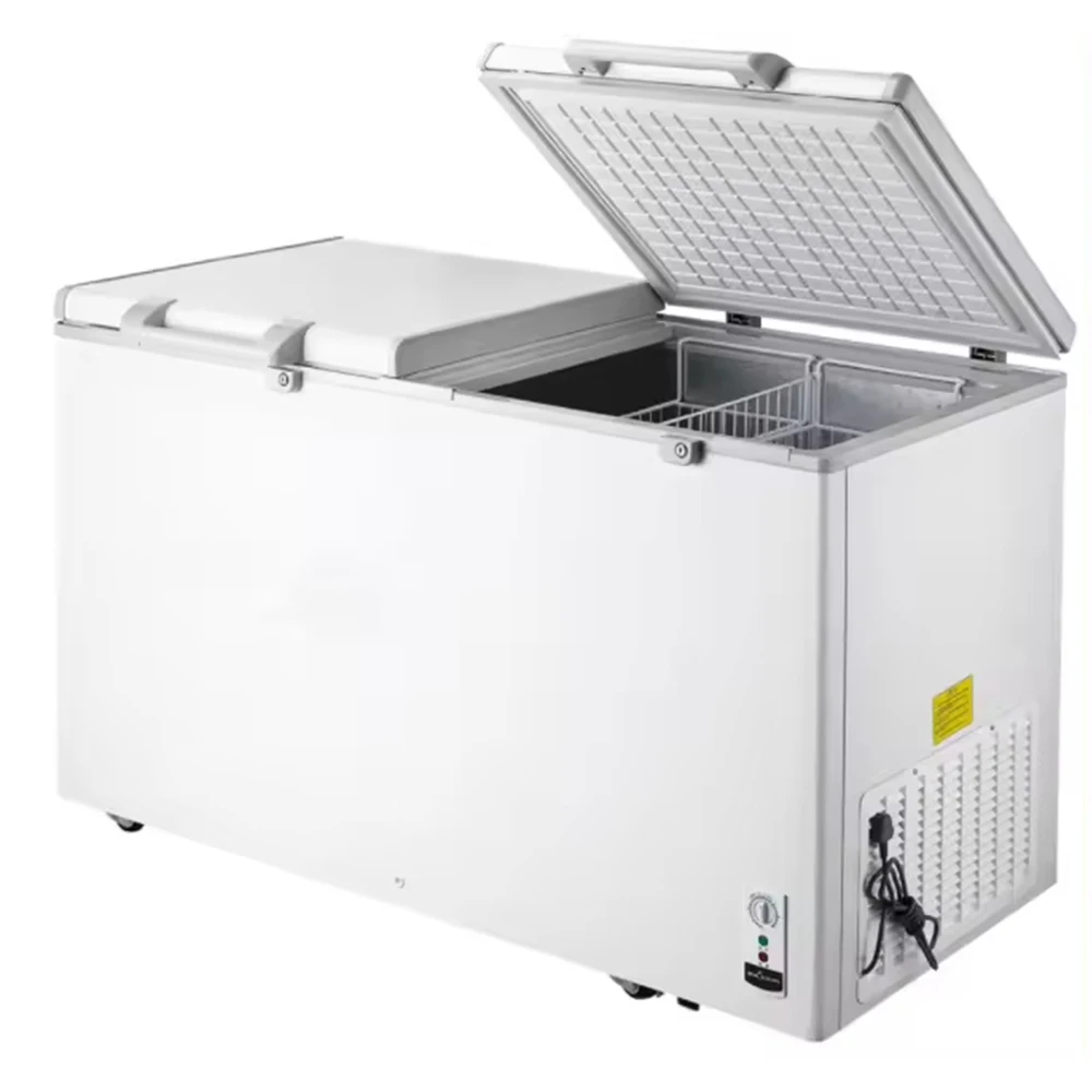 Brand New 718 Litre 2-Door Commercial Chest Deep Freezer Home Deep Freezer with Basket