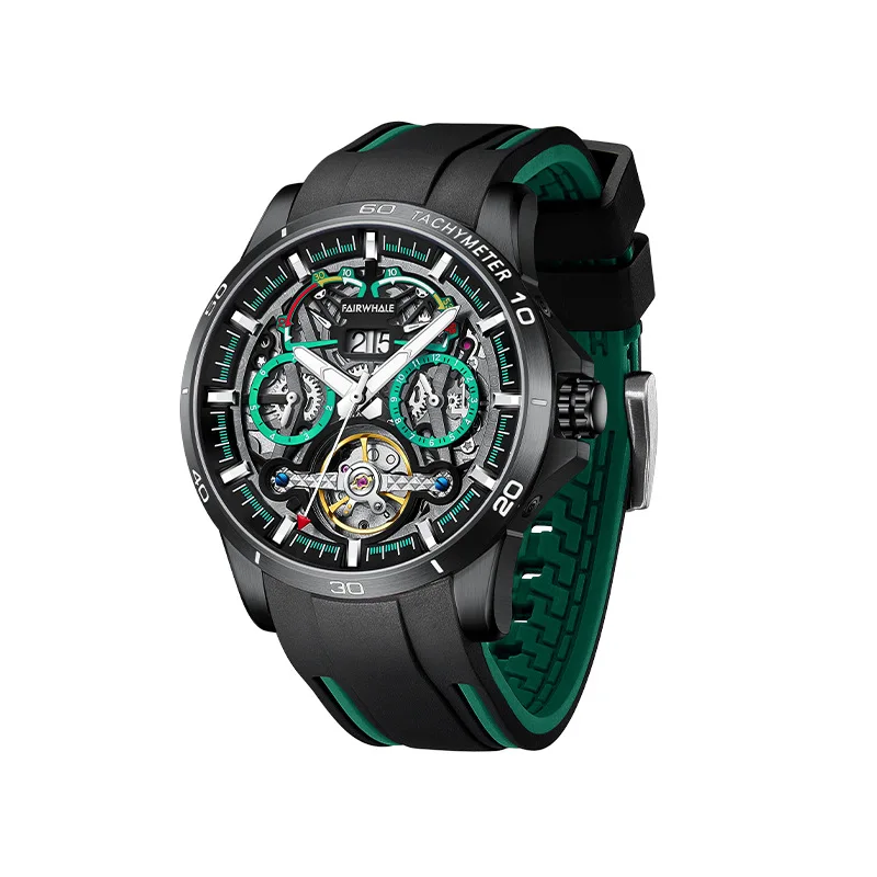 Водонепроницаемые мужские часы с турбийоном