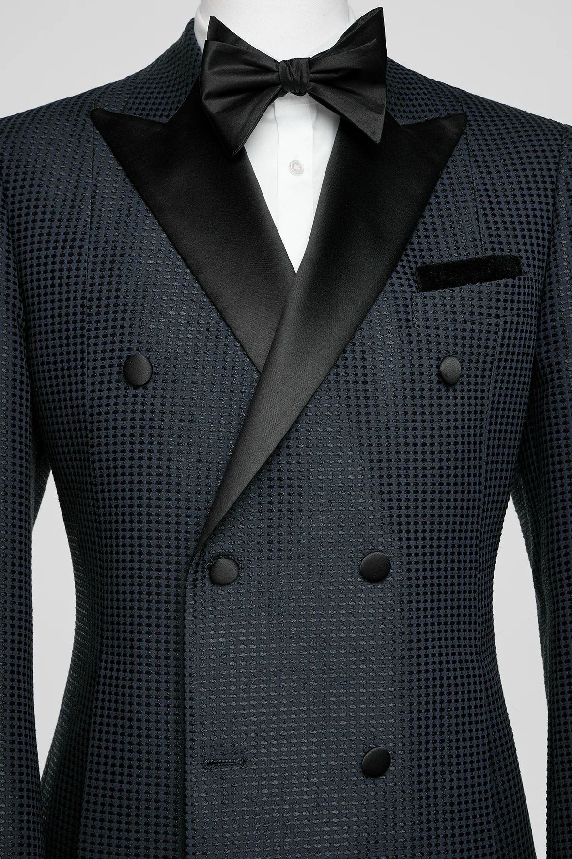 MTM Men Luxury Satin lapel for birthday Party, Bespoke men wedding tuxedo suit