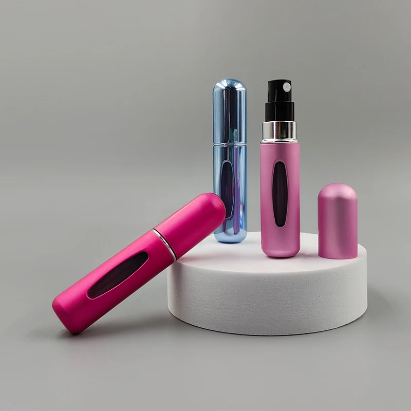 Aluminium Hand Sanitizer Perfume Pump Spray Pen round Size Plastic Metal Glass Bottle for Capping and Packaging