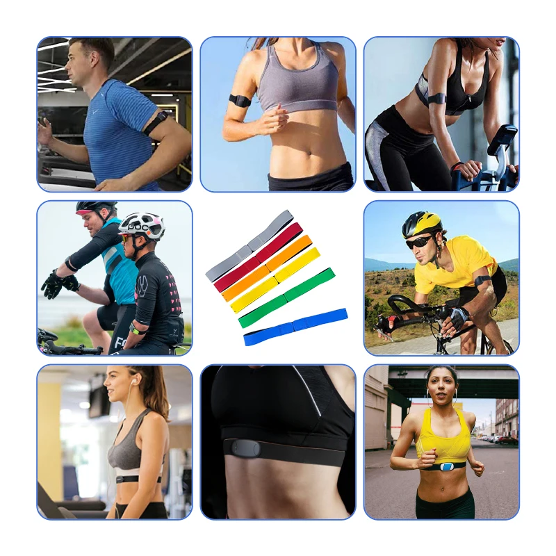 JIEHUAN  factory nylon eco-friendly heart rate monitor wrist band