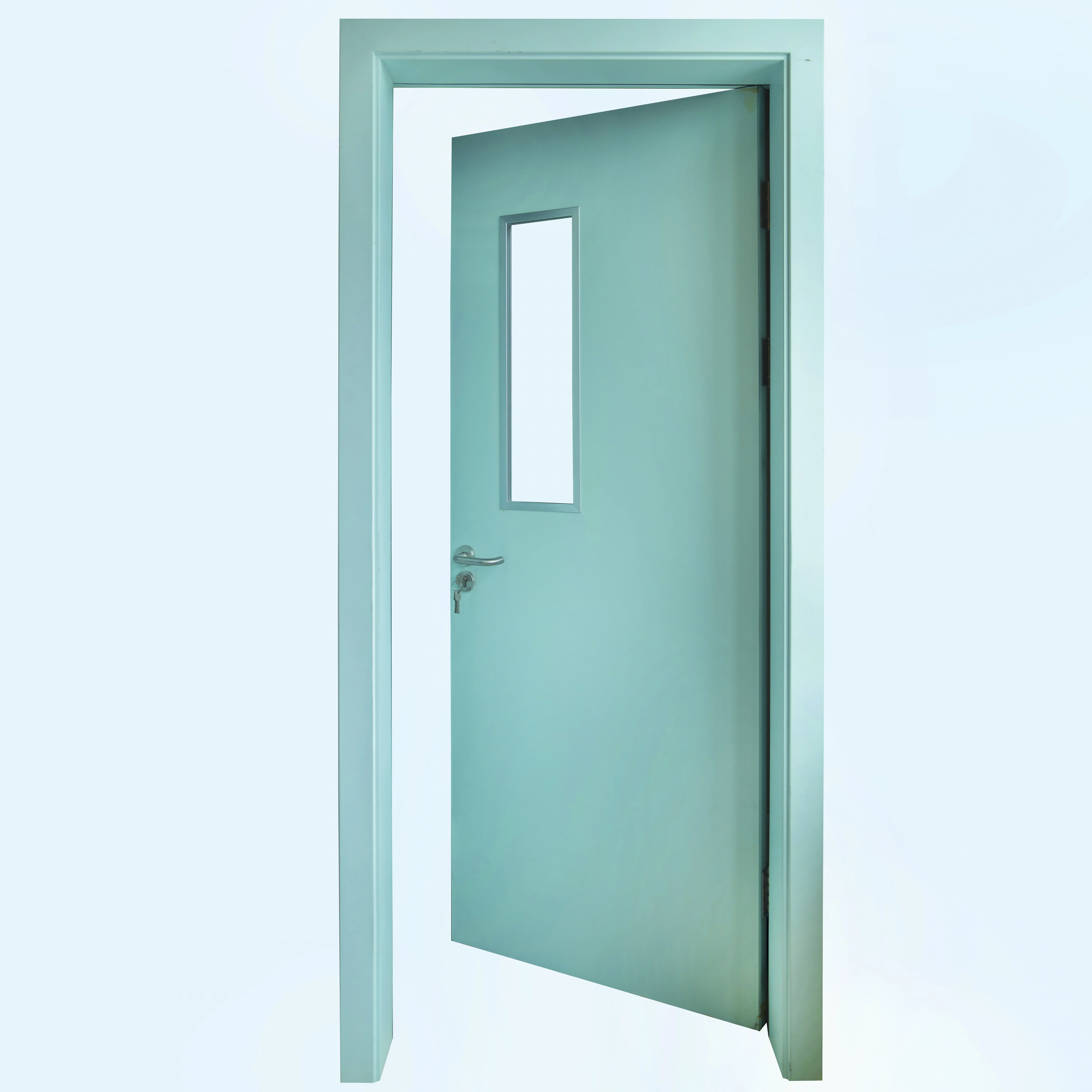 
 Ocean Island 1*2m hollow metal steel door for clean room with glass vision  