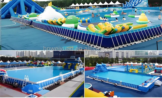 Factory Direct Selling Outdoor Swimming Metal Frame Pool For Water Sports  High Quality Product