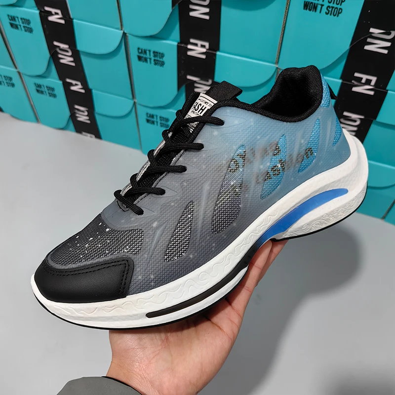 M19506 Men Running Shoes Casual Breathable Walking Shoes Sport Athletic Sneakers Tennis Slip On Comfortable Lightweight Shoes