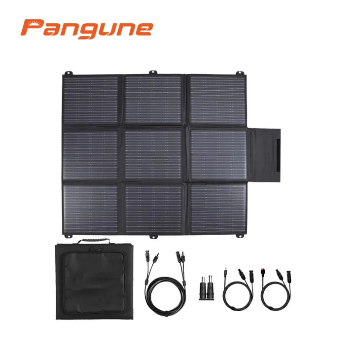 200W ETFE Solar Panel Photovoltaic Panel 18V Folding Portable Solar Folding Pack  Folding solar panels