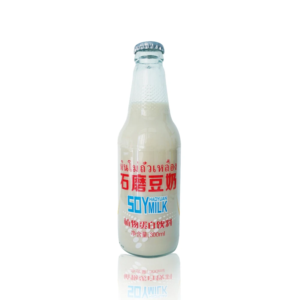 Wholesale factory soft drinks 300ml soy milk Custom brands name soy soy milk drink supplier