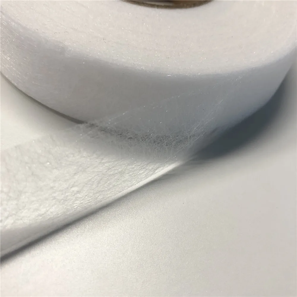 China wholesale 100%PA glue interlining double side fusible interlining hot melt web for fashion dress (#DS23)