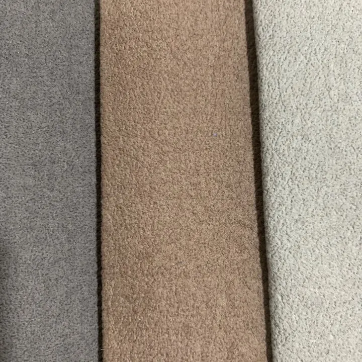 Wholesale manufacturer Sofa fabric 100% Polyester  plain Tricot fabric 400gsm color customized