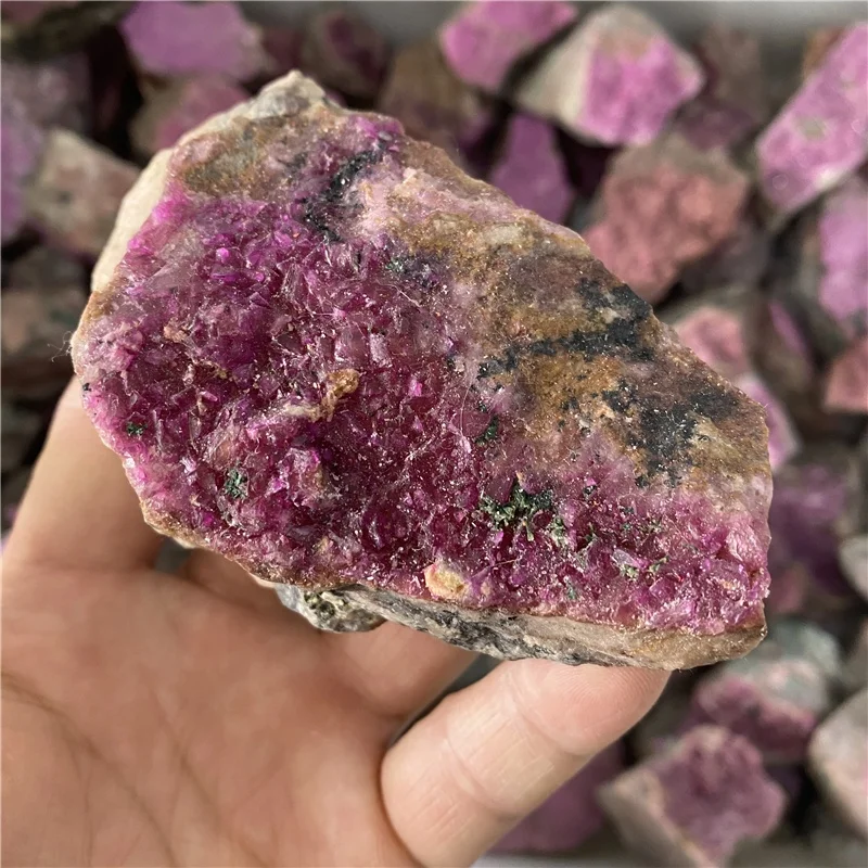 Wholesale Natural Raw Cobalt Calcite crystal stone